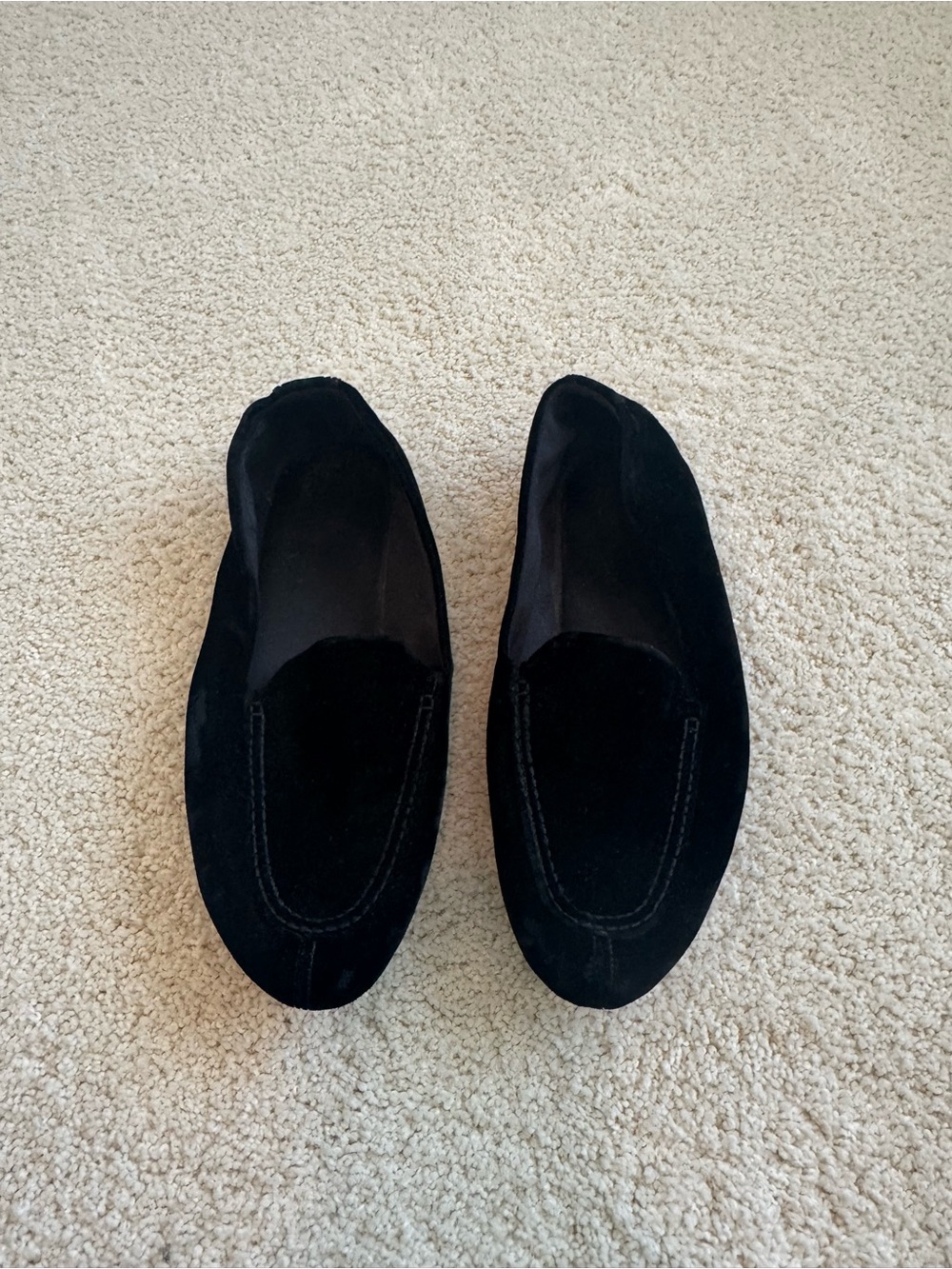 Vintage Black Velvet Prada Slippers